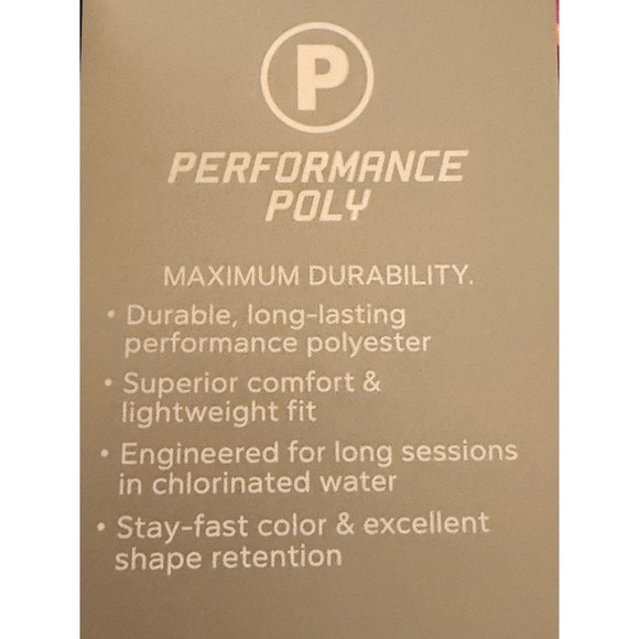 Nike Performance Poly One Piece Swimsuit 6 NWT - Picture 4 of 6